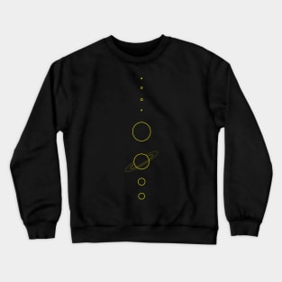 Planets (yellow) Crewneck Sweatshirt